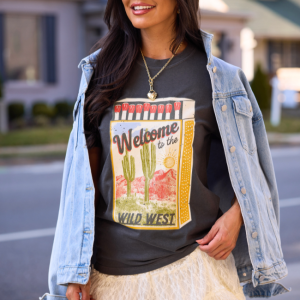 Western Matchbox Dark Grey Graphic Tee