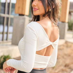 Trisha Twist Back Long Sleeve Top