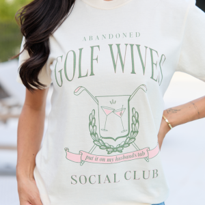 Golf Wives Social Club Ivory Graphic Tee