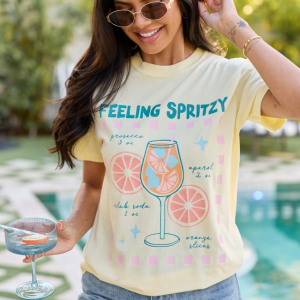 Feeling Spritzy Yellow Graphic Tee
