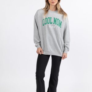 Cool Mom Club Light Grey Graphic Sweatshirt