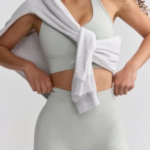 High Waist Define Luxe Mini Shorts in Grey