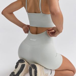 Super Sculpt Seamless Mini Shorts in Grey