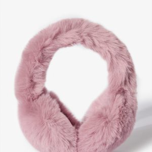Faux-Fur Earmuffs in Powder Pink
