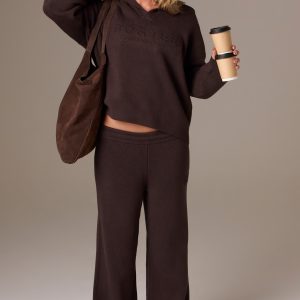 Suede Tote Bag in Espresso