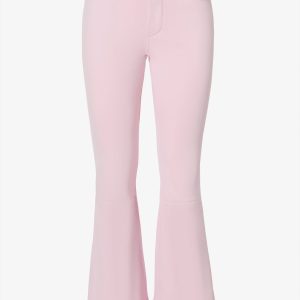 Waterproof Belted Ski Salopettes in Powder Pink