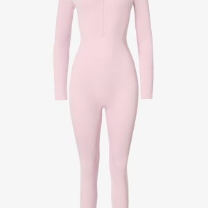 Thermal Base-Layer Jumpsuit in Powder Pink