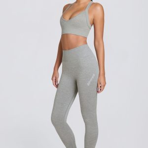 Super Sculpt Seamless High-Waist Leggings in Grey Marl