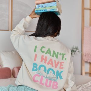 Book Club Cream Graphic Sweatshirt
