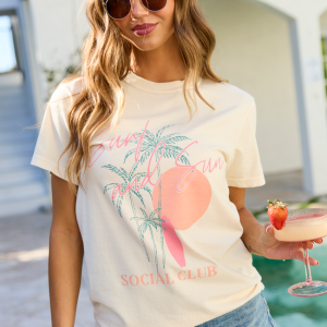 Surf & Sun Club Ivory Graphic Tee