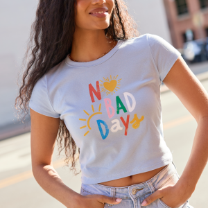 No Bad Days Blue Baby Graphic Tee