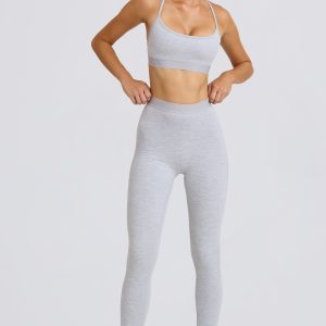 Soft Active Leggings in Grey Marl