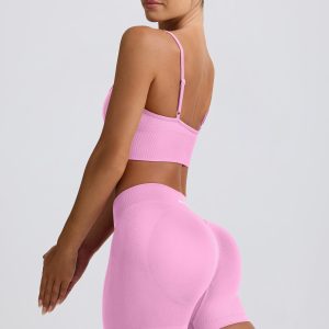 Define Luxe Mini Shorts in Bubblegum Pink