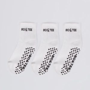 Pilates 3-Pack Socks Bundle in White